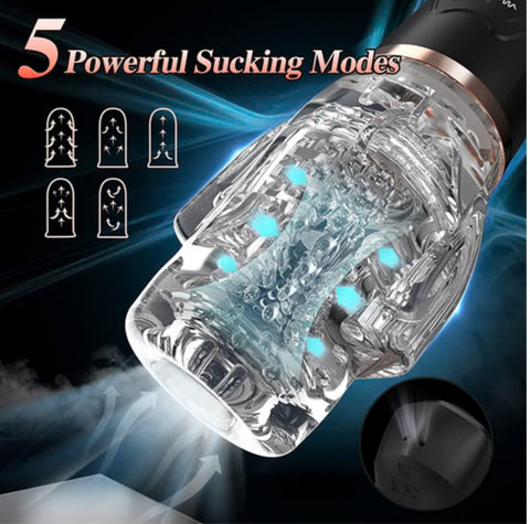 The Male Rose 2 Vibrating Male Masturbator with 10 Modes Strokers - Auto