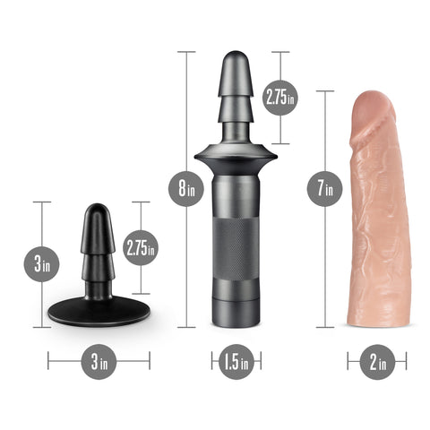 Karbonite Lock On Handle Kit Vanilla Dildo Grip by Blush DONGS
