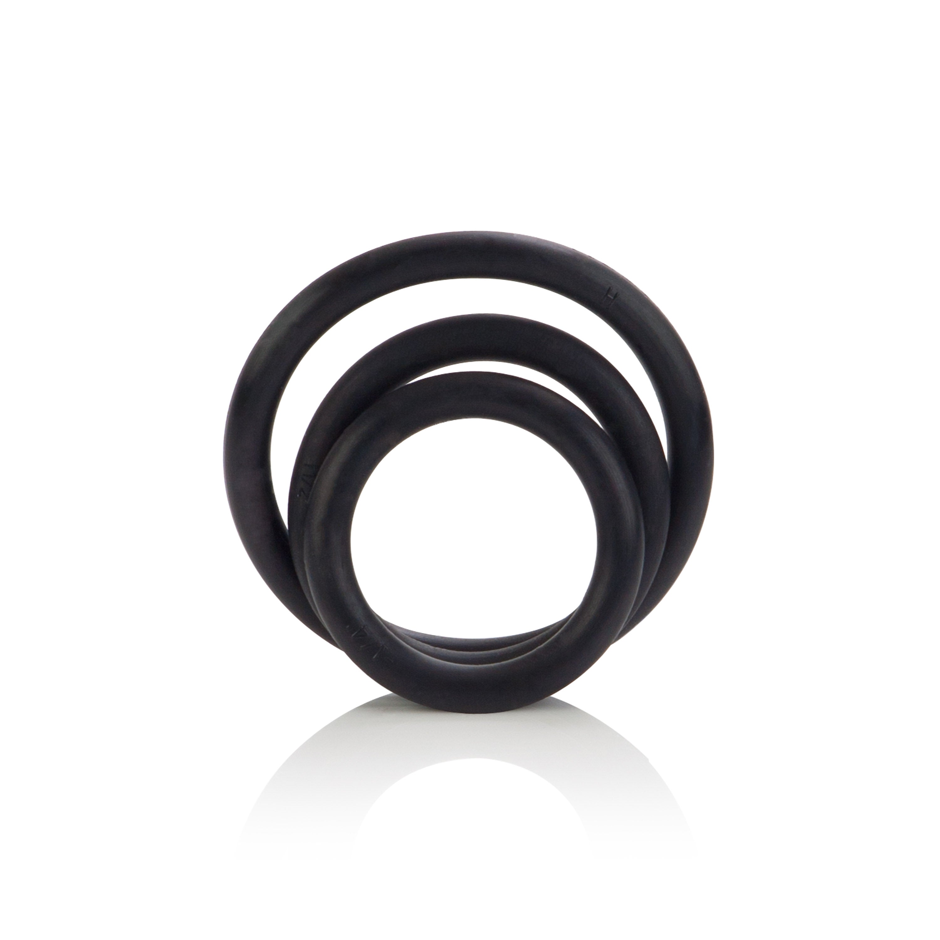 3 Piece Rubber Ring Set – Durable Elastic Cock Ring Set Black Black > Cock Ring > Sets