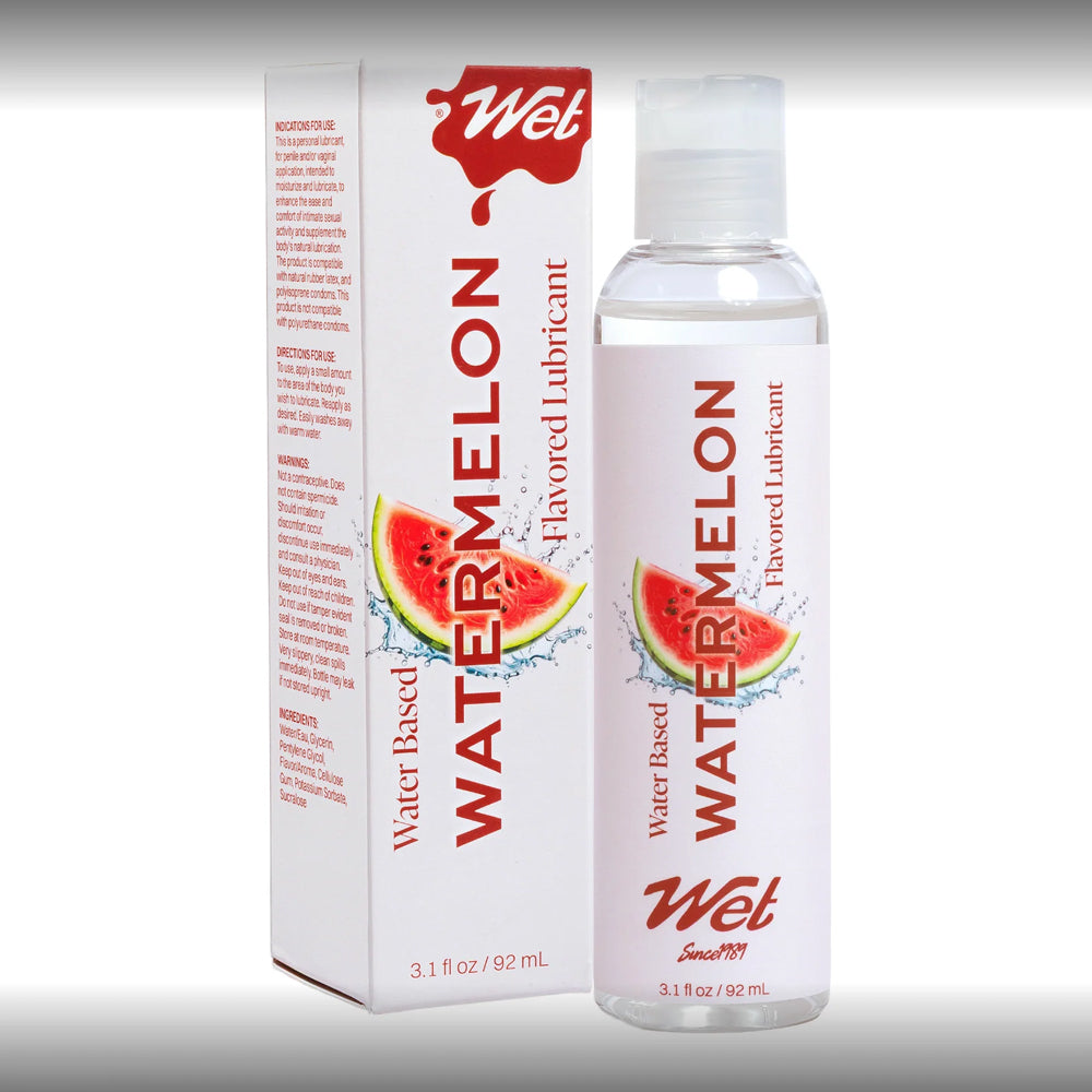 Wet Flavored Juicy Watermelon (3.1oz) – Flavored Sensual Lubricant > Lube > Flavoured