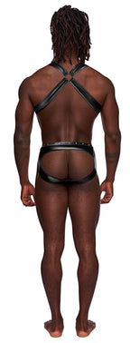 Uranus Front Torso Harness – Large X Large Studded Stretch Fabric > Clothes > Mens Harnesses