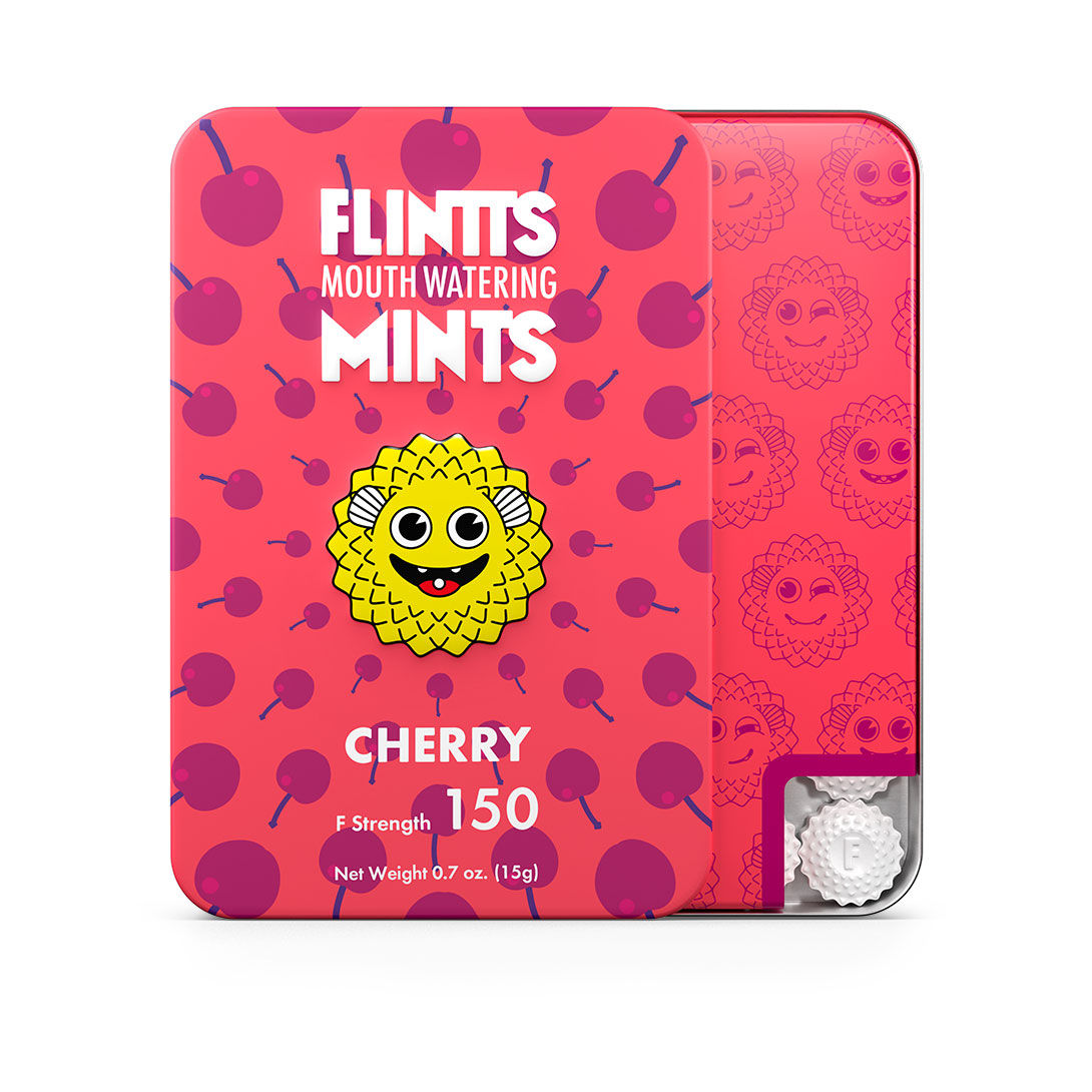 Flintts Cherry Mouth Watering Mints for Adult Intimacy Care Default Title Oral Gels & Sprays