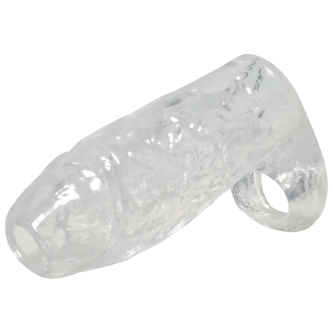 Titanmen Cock Sleeve with Ball Strap 5 Inch Clear Sleeve > Sex Toys For Men > Penis Sleeves
