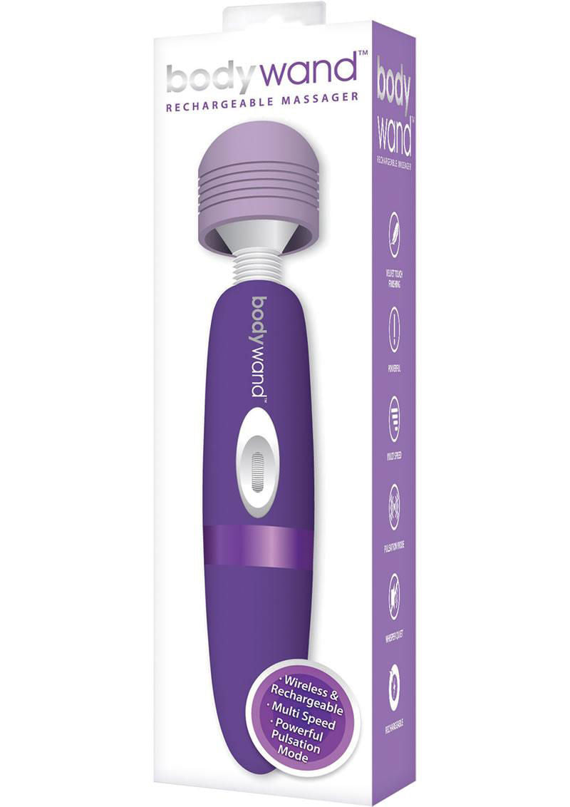 Bodywand Rechargeable Purple Massager with Multi-Speed Control Electric Massager