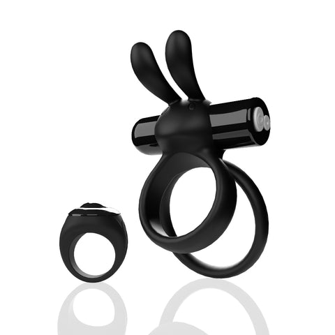 Screaming O Remote Controlled Ohare XL Vibrating Ring Black – Powerful Remote-Controlled Stimulation Cock Rings Vibrating