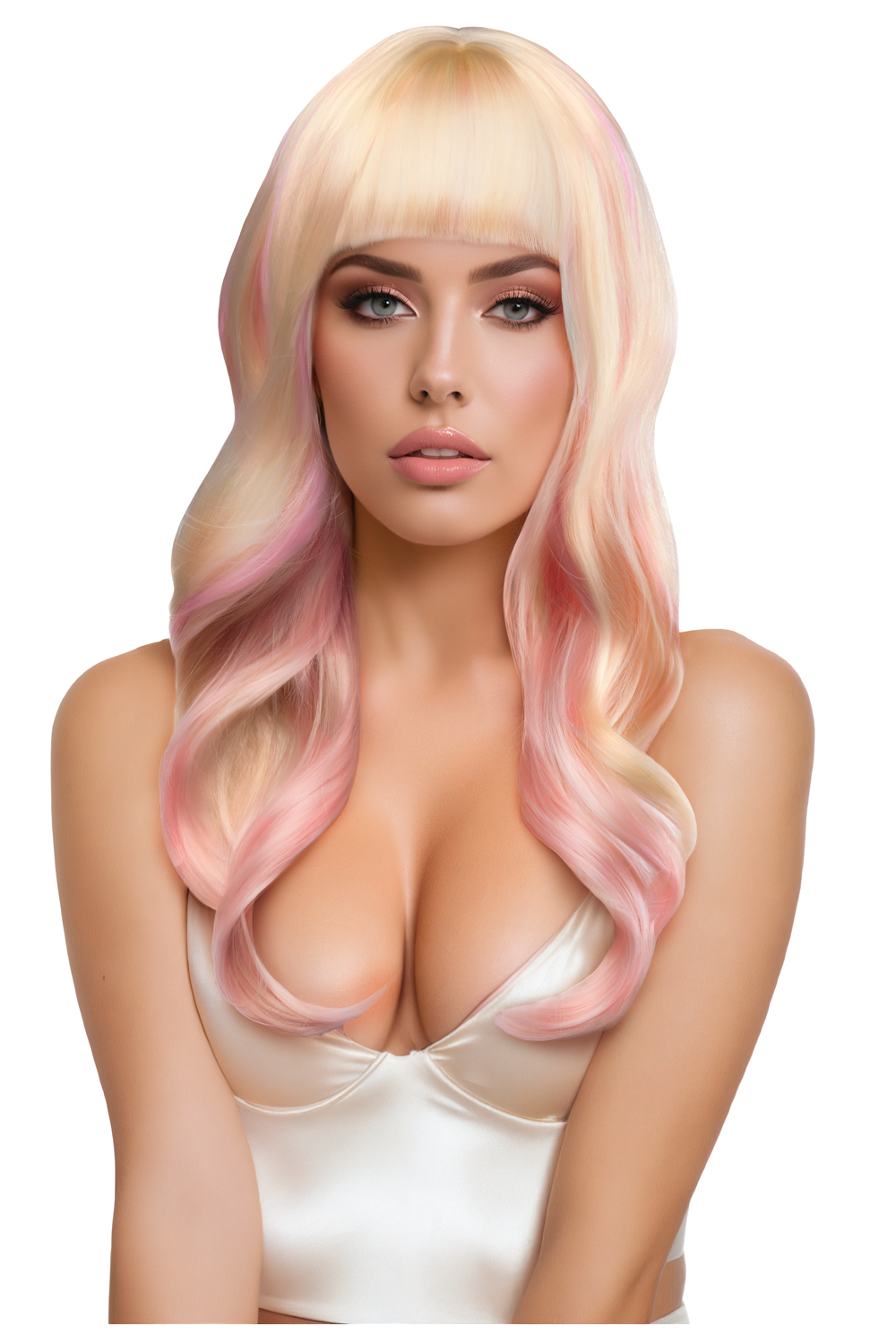 Nicki Premium Stylable Wig in Light Pink Blonde > Clothes > Wigs