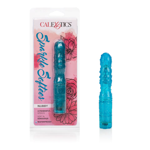 CalExotics Sparkle Softees Nubbie Soft Glittered Massager Toy Vibrators