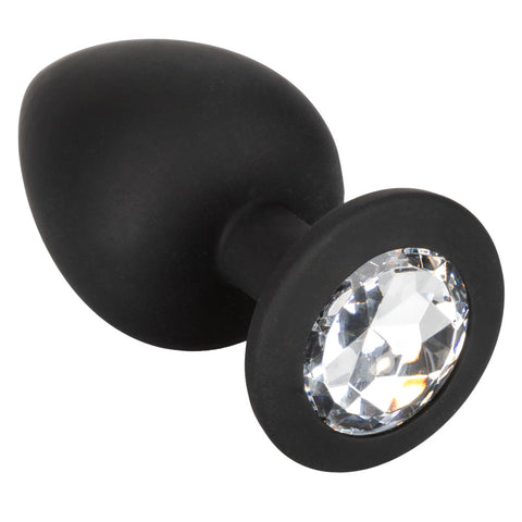 Silicone Gem Anal Kit with 3 Graduated Black Silicone Plugs and Gem Inlay > Anal Range > Butt Plug Kits