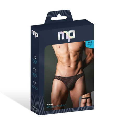 Male Power Widow Maker Classic Black Thong S M Adult Underwear Black S M > Clothes > Mens Thongs