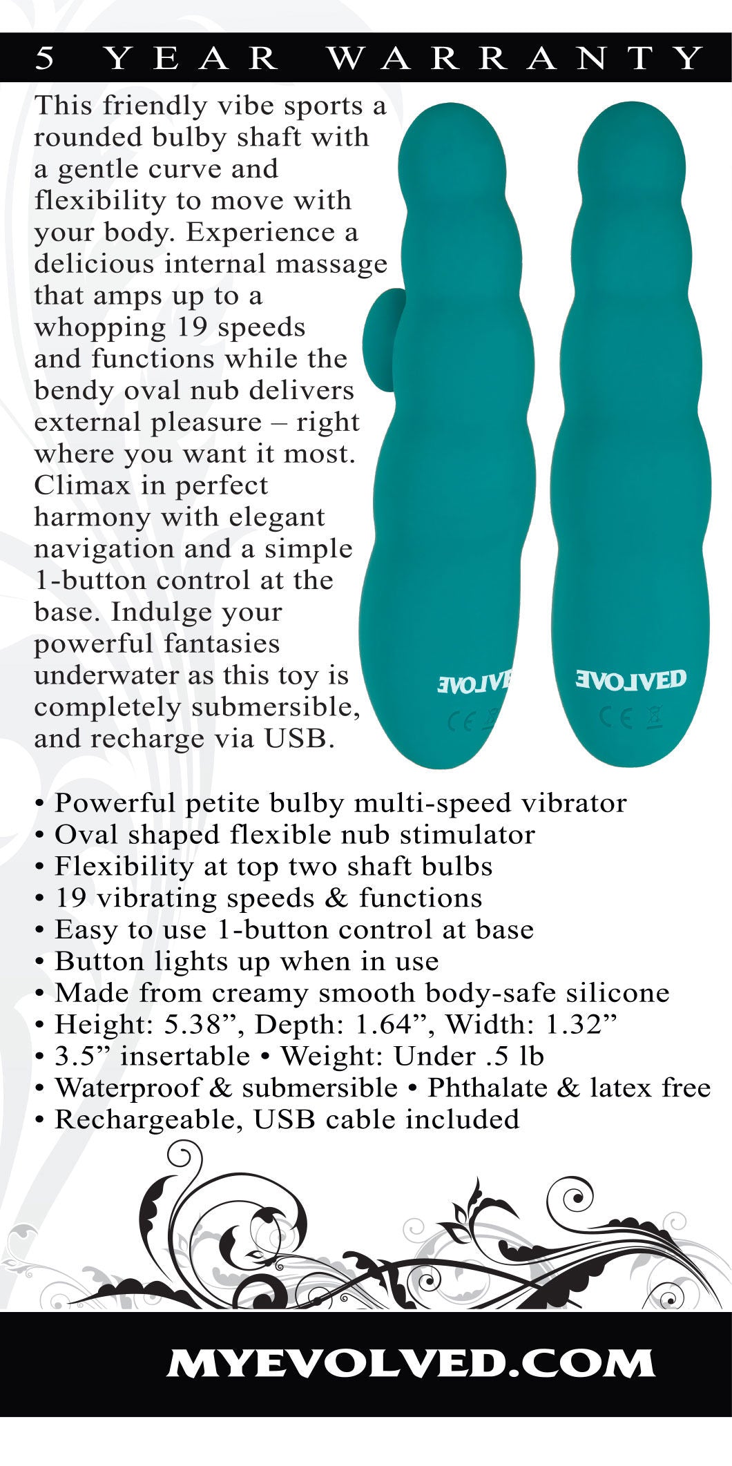 G-Spot Perfection (Teal) – Flexible Multi-Speed G-Spot Vibrator Vibrators - G Spot