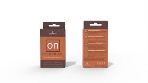 Sensuva On Chocolate Flavored Arousal Oil for Adults 0.17 Oz Enhancers Female