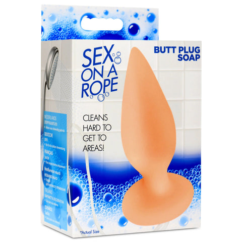 Peach Butt Plug Shaped Soap with Nylon Rope for Adults Bath Default Title Novelty Soap