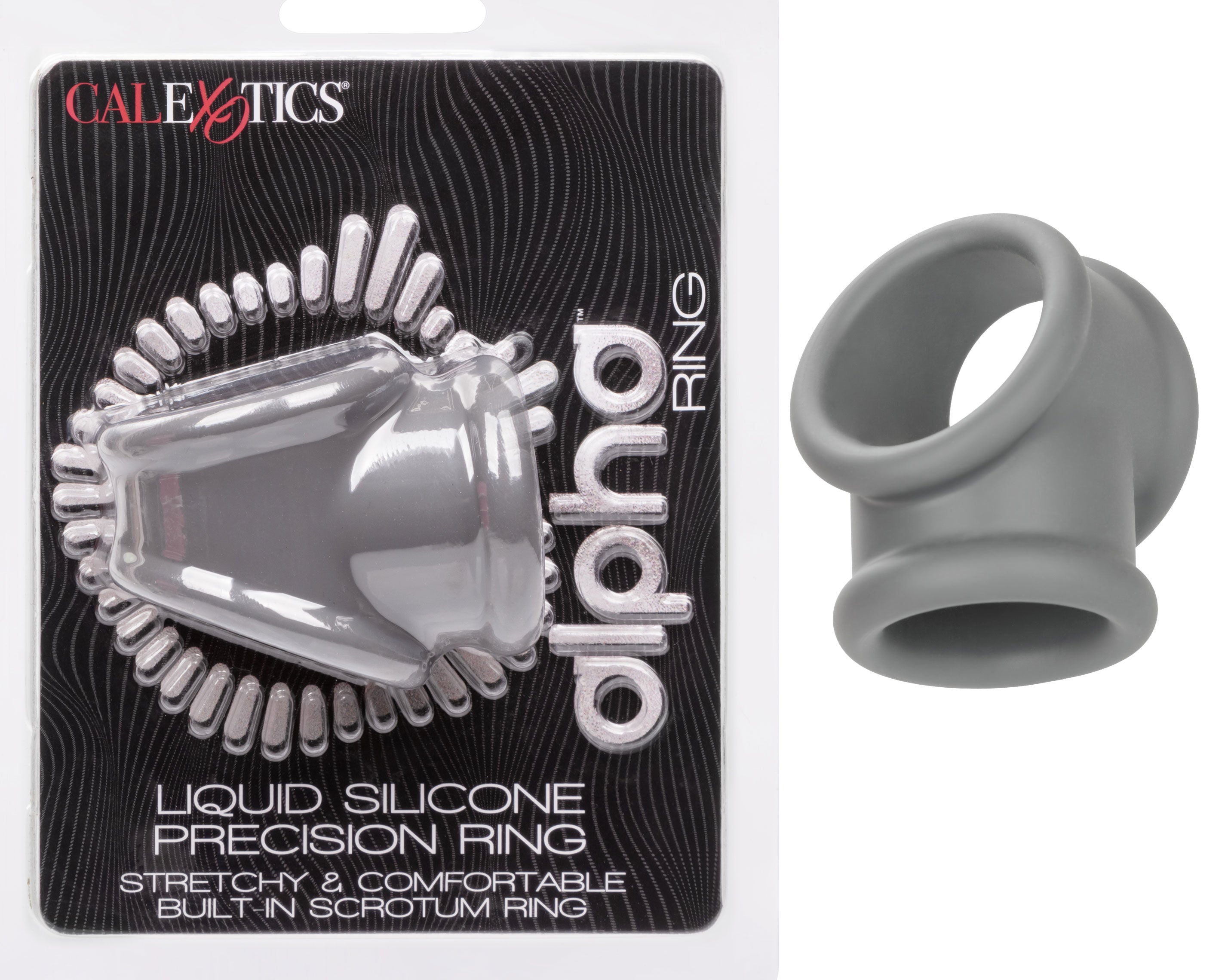 Alpha Liquid Silicone Precision Ring (Gray) – Stretchy Cock Ring COCK RINGS Sling