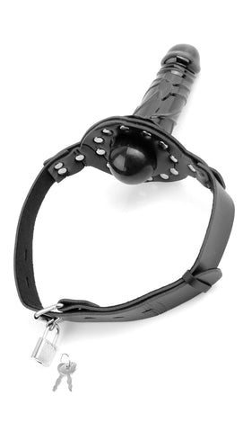 Fetish Fantasy Deluxe Ball Gag With Dildo – Adjustable Bondage Toy Gags