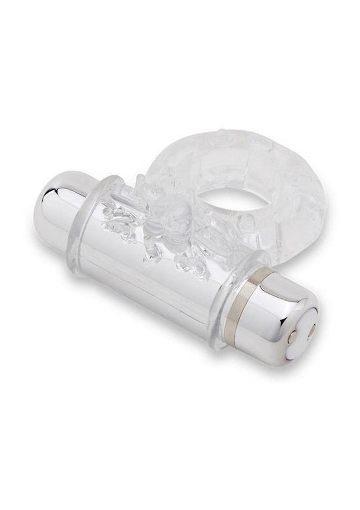 Nu Sensuelle Ultra Flex Mate (Black / Clear) – Couples Ring with Vibration > Cock Ring > Vibrating