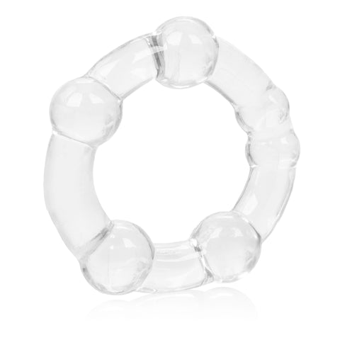 CalExotics Island Rings Clear Stretchy Erection Enhancer Rings - Small, Medium, Large Sizes COCK RINGS