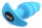 Silicone Remote Control Swirl Butt Plug Black Vibrator Toy > Anal Range > Vibrating Butt Plugs
