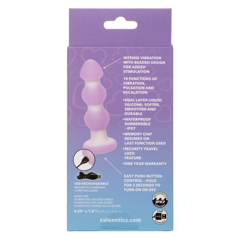 Lavender Haze Beaded Anal Probe for Intense Stimulation Beads