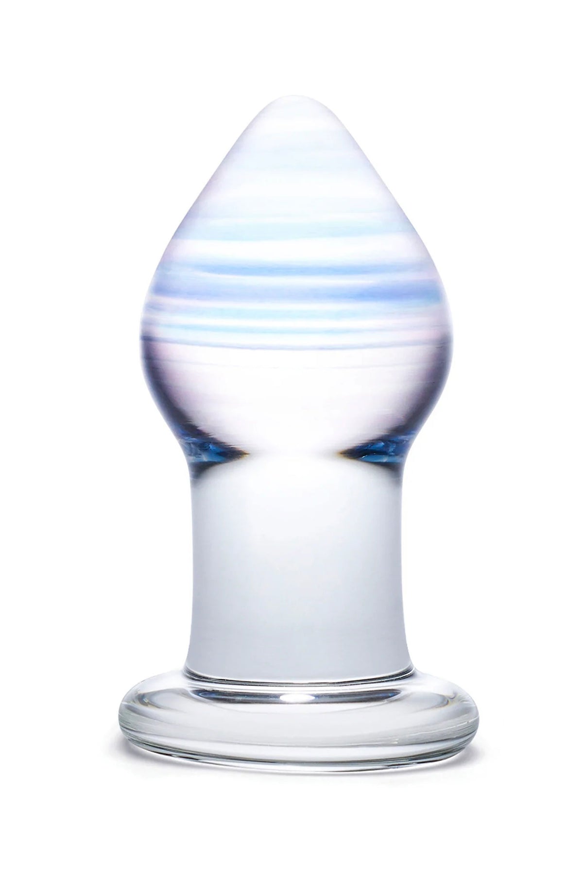 Glas 3.25 Inch Amethyst Rain Hand Blown Glass Butt Plug > Glass > Toys