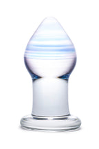 Glas 3.25 Inch Amethyst Rain Hand Blown Glass Butt Plug > Glass > Toys