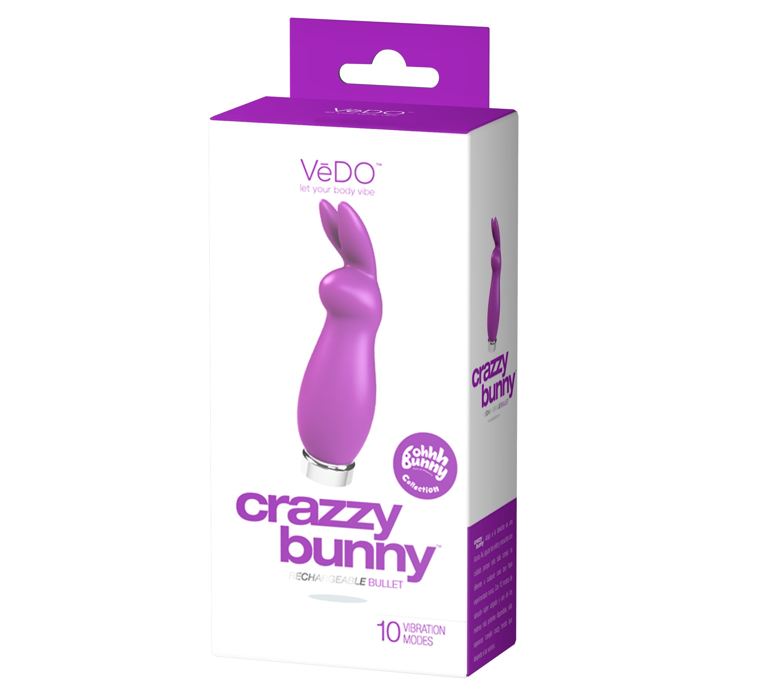 Crazzy Bunny Bullet Vibrator Pretty in Pink > Vibrators > Mini Vibrators