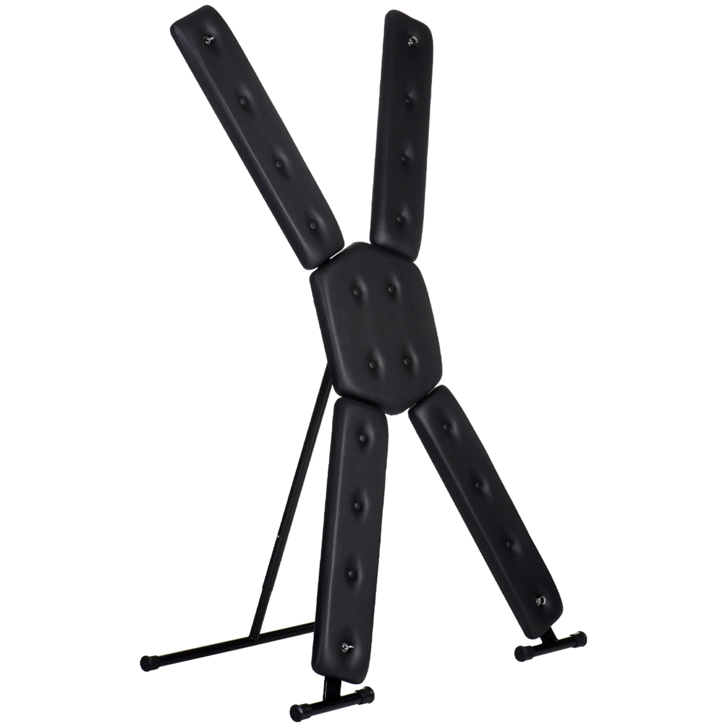 Deluxe St Andrews Cross Black Iron and Wood Frame for Adults Sex Furniture