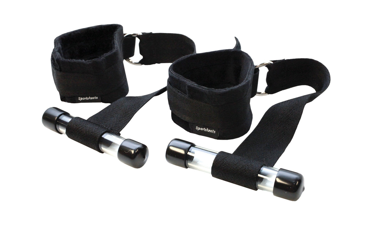 SportSheets Door Jam Cuffs – Easy Setup Adjustable Door Restraint Cuffs Black > Sex Toys > Sex Positioners Main image