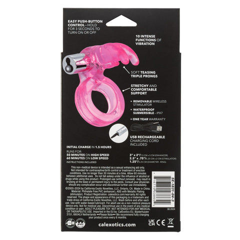 Triple Clit Flicker Rechargeable Adult Intimacy Vibrator Toy Cock Rings Vibrating