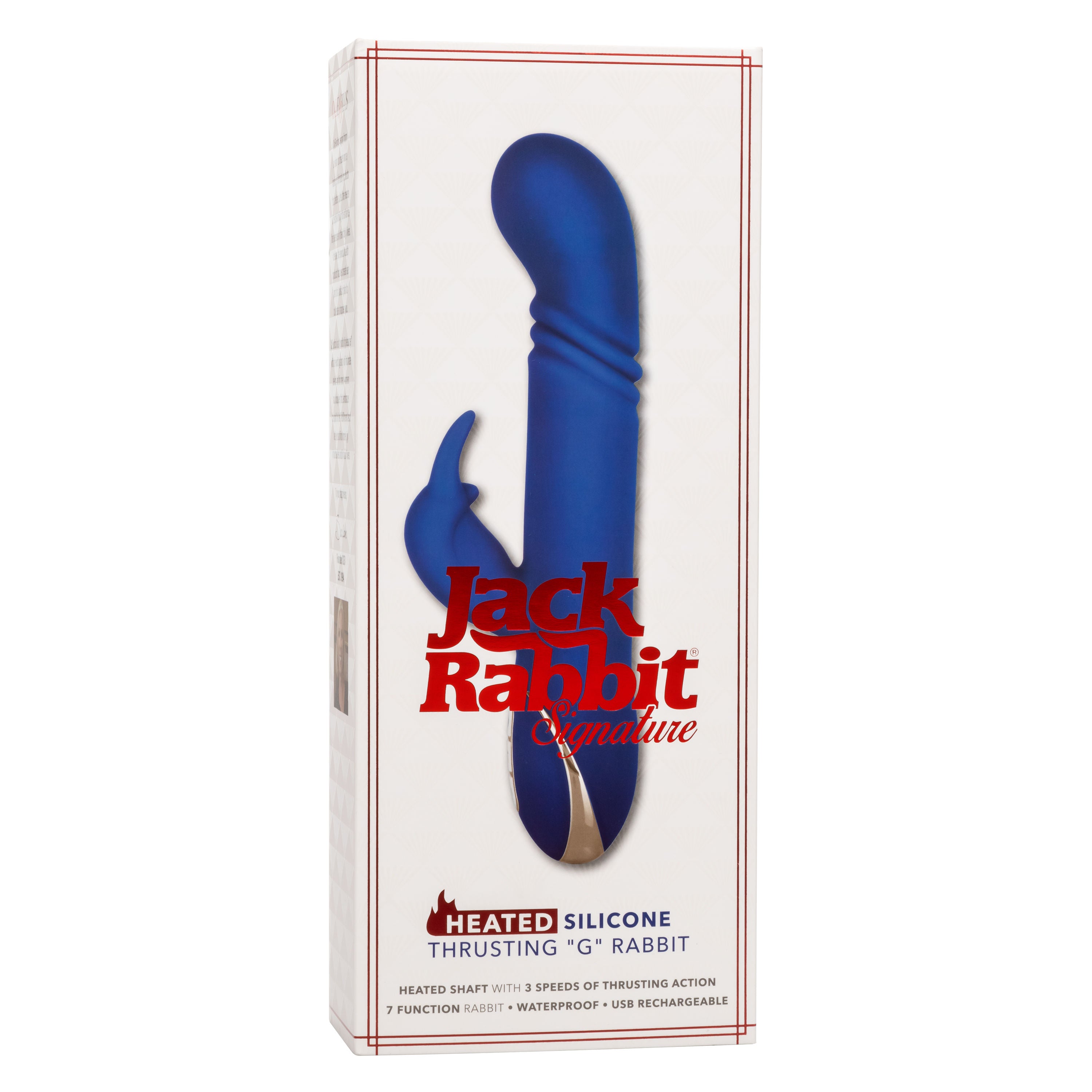 Jack Rabbit Heated Silicone Thrusting G-Spot Rabbit Vibrator VIBRATORS-RABBIT