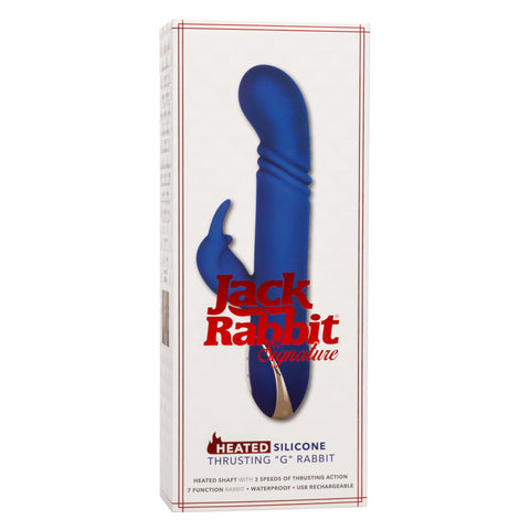 Jack Rabbit Heated Silicone Thrusting G-Spot Rabbit Vibrator VIBRATORS-RABBIT
