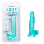 Size Queen 6 Inch Blue Realistic Dildo with Life Like Texture > Dildos > Realistic Dildos