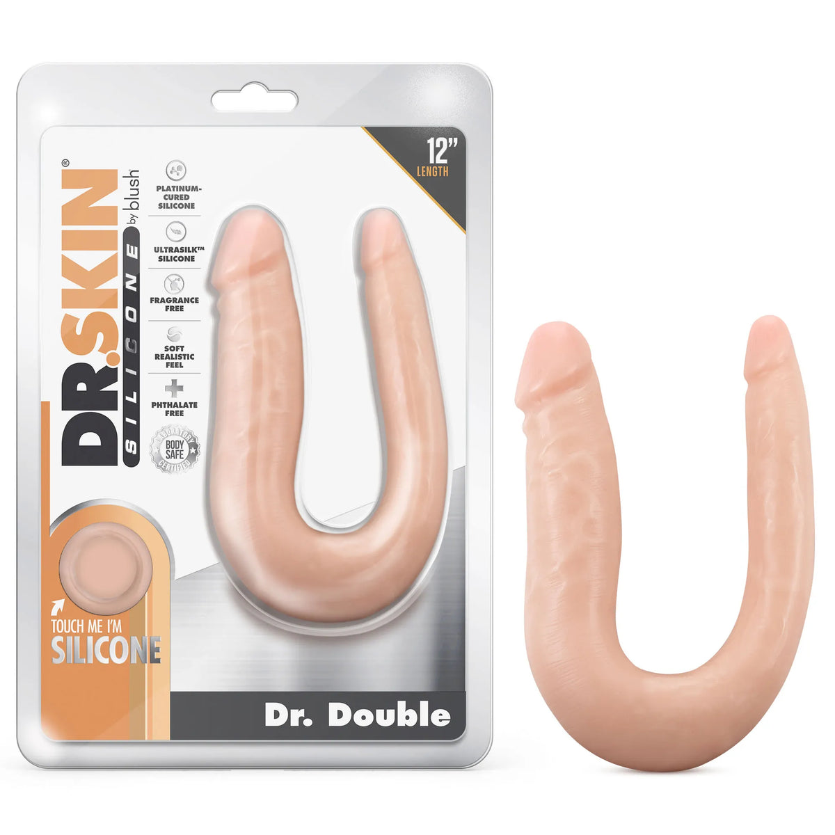 Dr. Skin Dr. Double – 12 Inch Silicone Double Dong Default Title > Dildos > Double Dildos