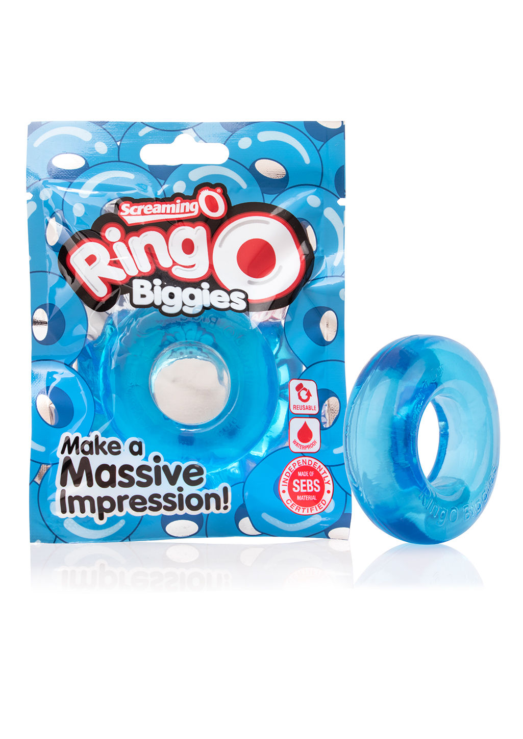 Screaming O Ringo Biggies Black Reusable Waterproof Cock Ring COCK RINGS