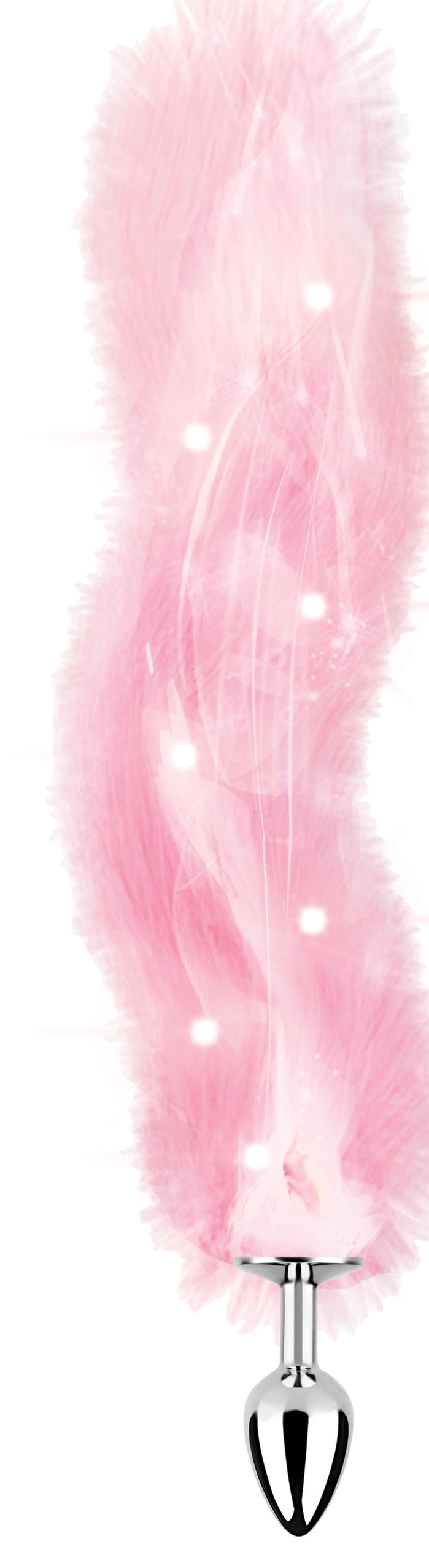 Light Up Pink Foxy Tail Faux Fur Anal Plug > Anal Range > Tail Butt Plugs