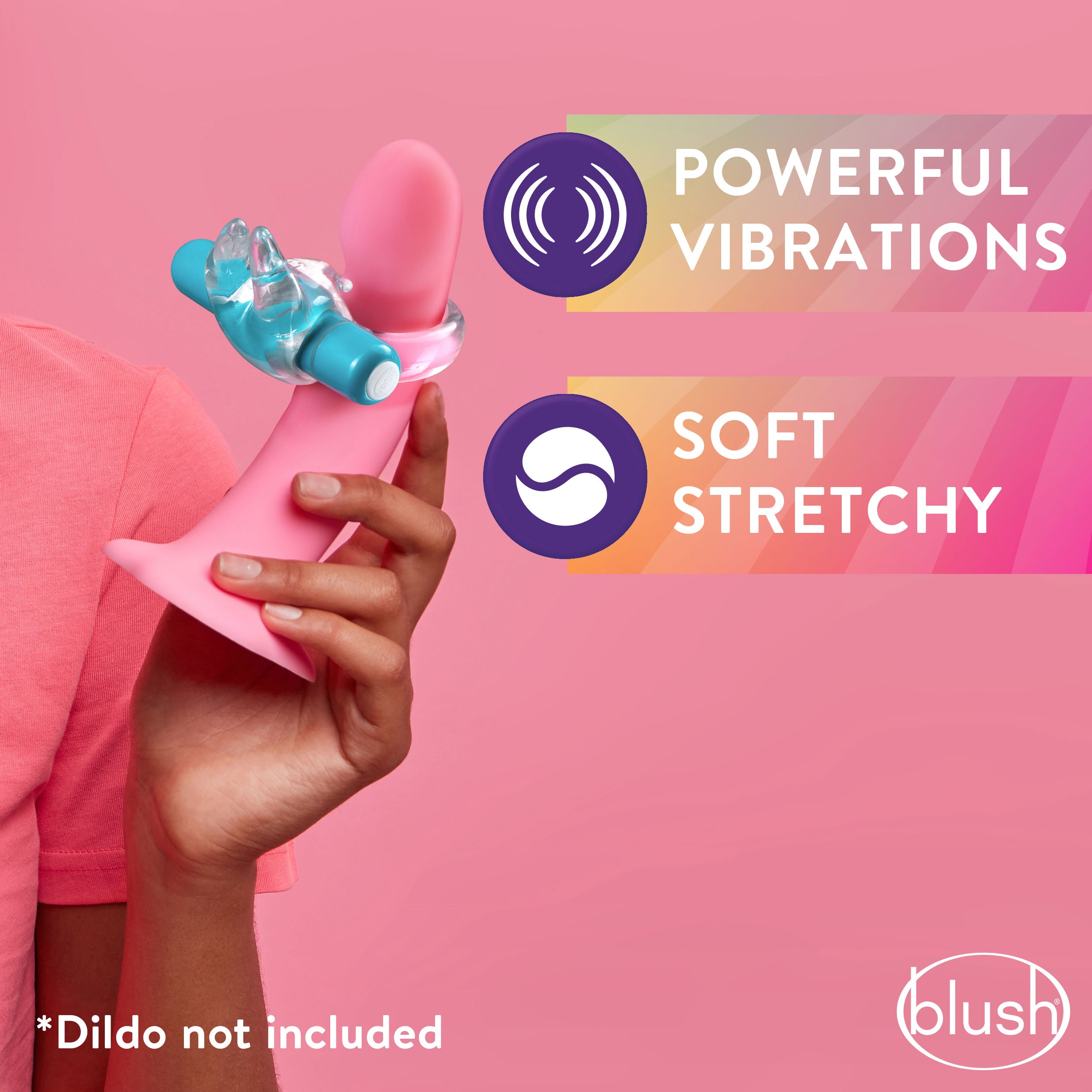 Play With Me Bull Vibrating Cock Ring Blue for Pleasure Cock Rings Vibrating