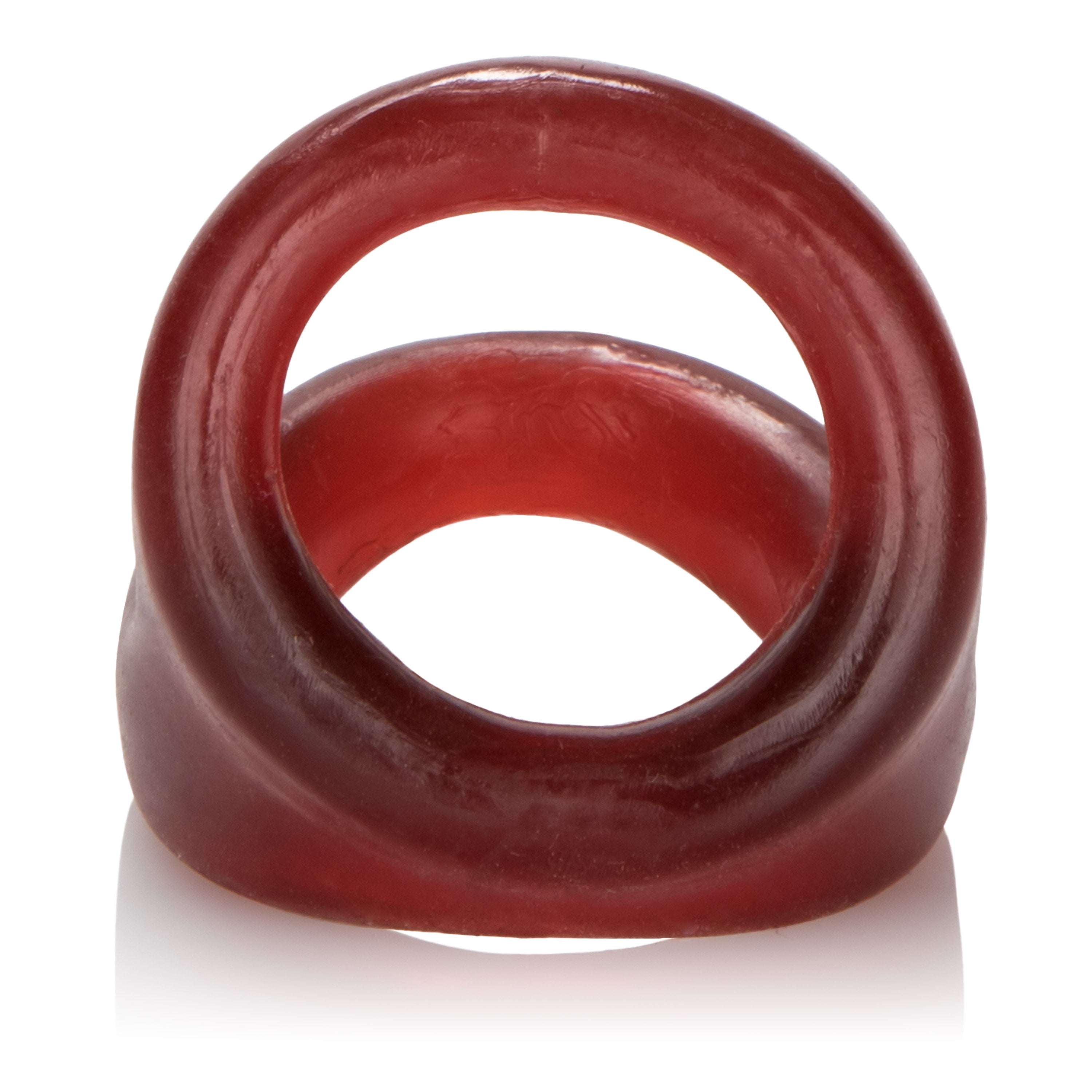 Colt Snug Tugger Red Double Cock Ring with Scrotum Support Stretchy Comfortable Size COCK RINGS Sling