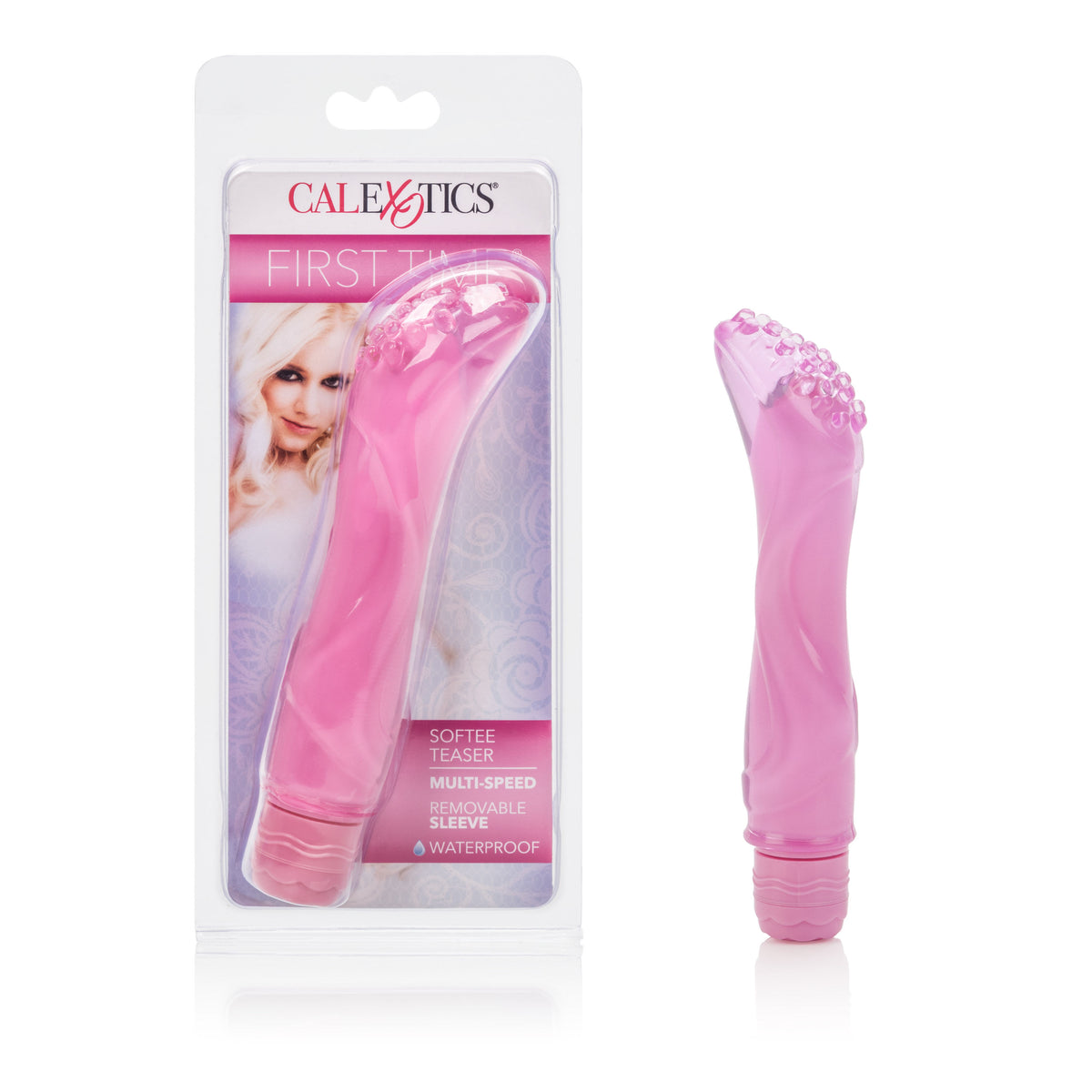 First Time Softee Teaser Pink Discreet G-Spot Vibrator Sleeve Pink Vibrators
