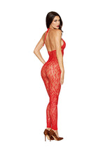 Dreamgirl Rhinestone Poinsettia Bodystocking One Size Lingerie > Clothes > Bodies and Playsuits