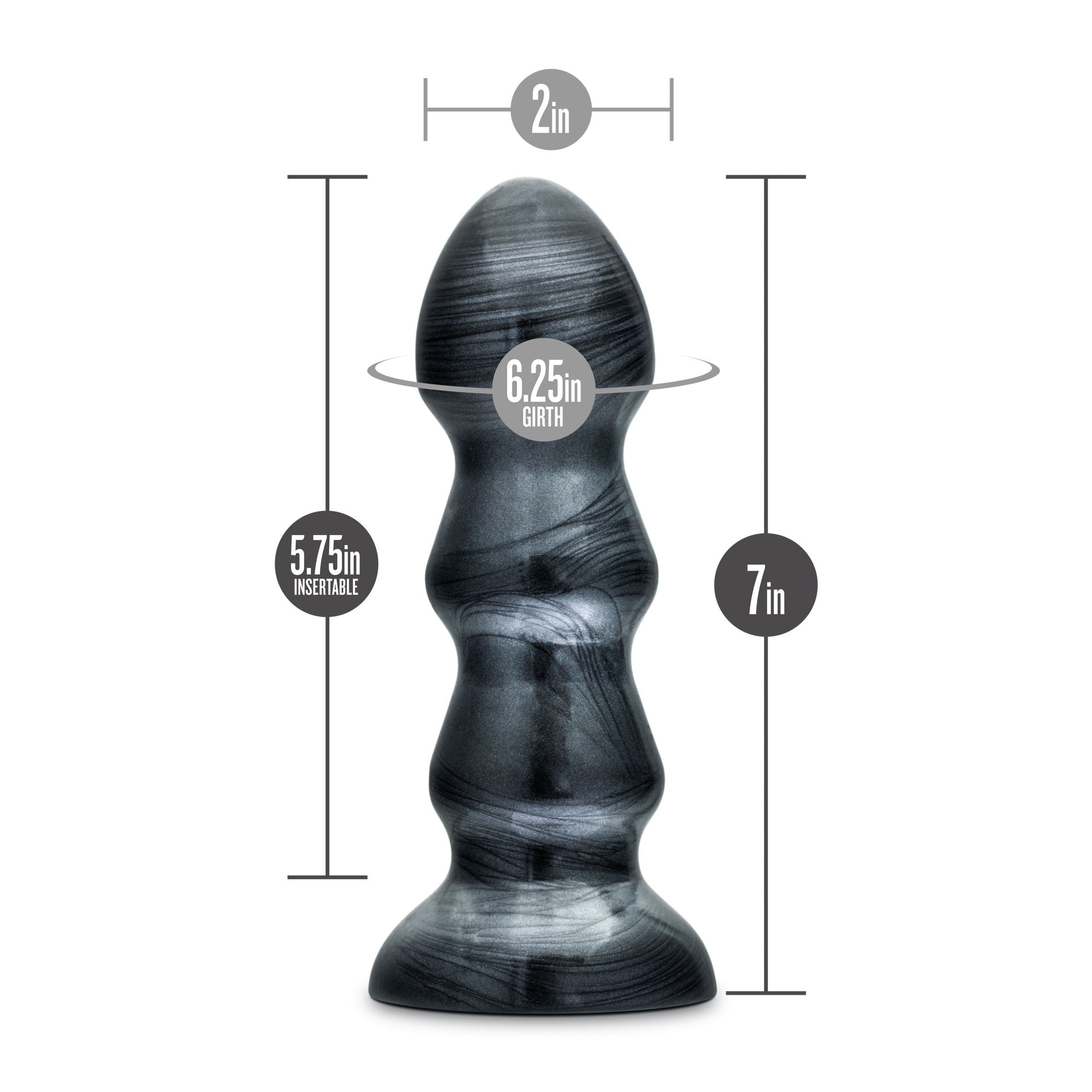 Jet Black Jack Carbon Metallic Black Advanced Anal Plug Toy Butt Plugs