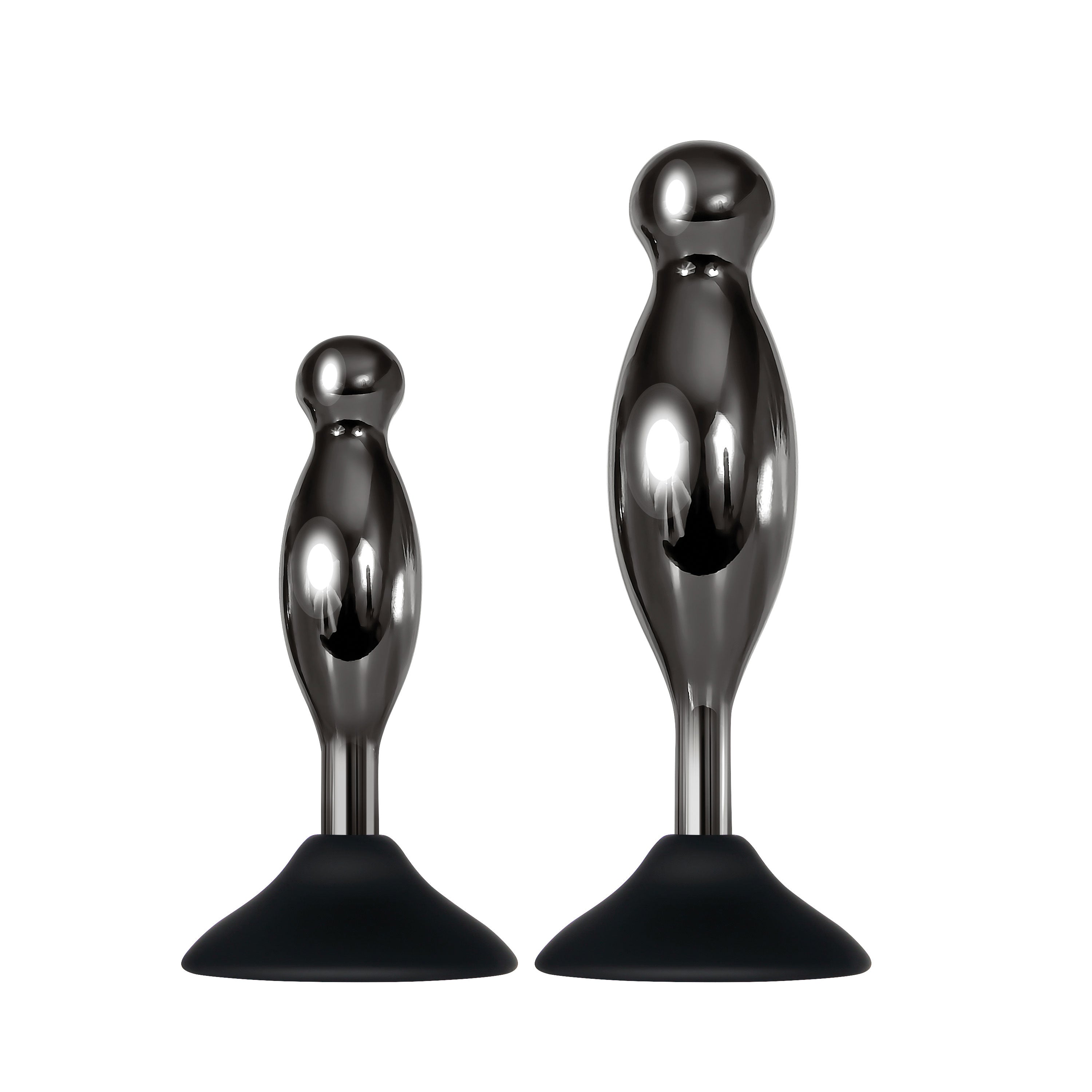 Joy Sticks Suction Mounted Anal Plug Set for Hands-Free Play Butt Plugs