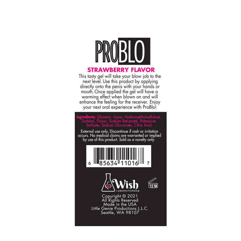 Little Genie Strawberry Flavored Arousing Oral Gel 1.5 Oz Oral Gels & Sprays