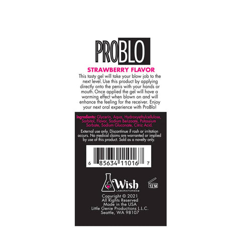 Little Genie Strawberry Flavored Arousing Oral Gel 1.5 Oz Oral Gels & Sprays