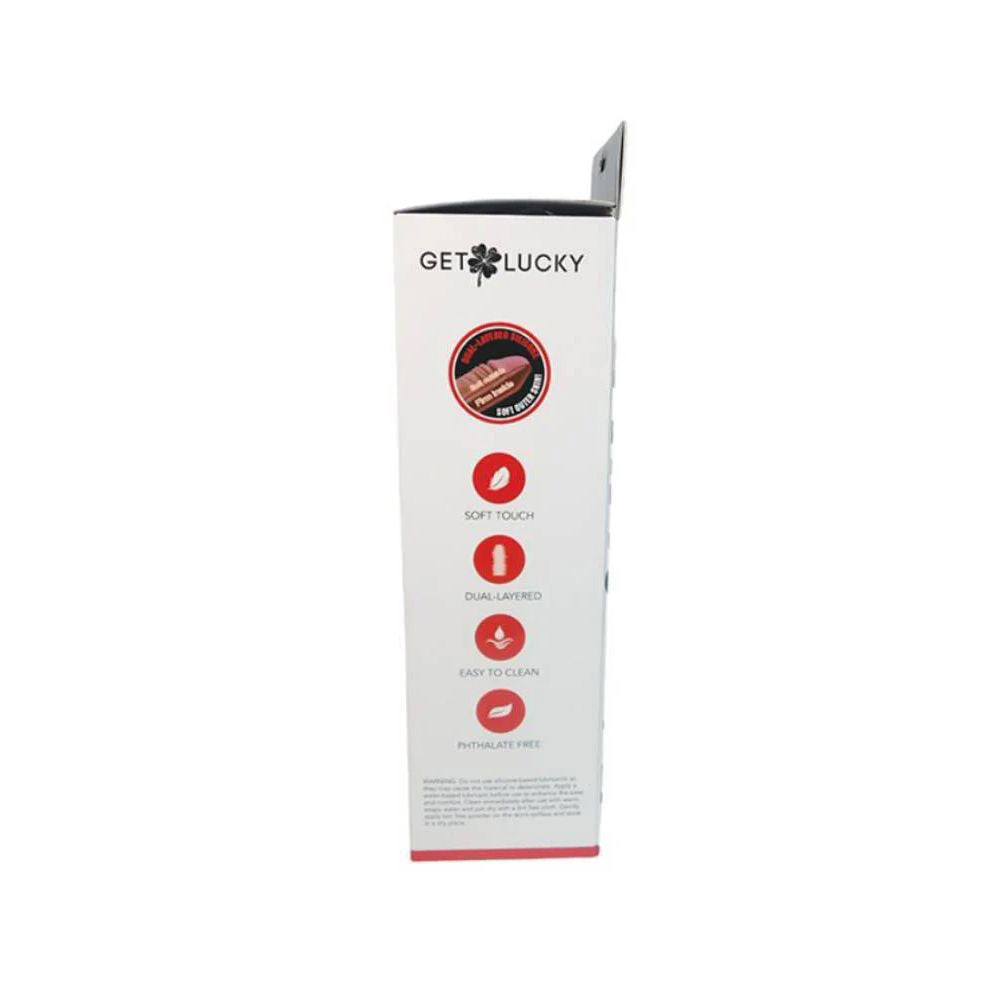 Real Skin 12 Inch Dual Layer Light Brown – Lifelike Dual Density Dildo > Dildos > Large Dildos