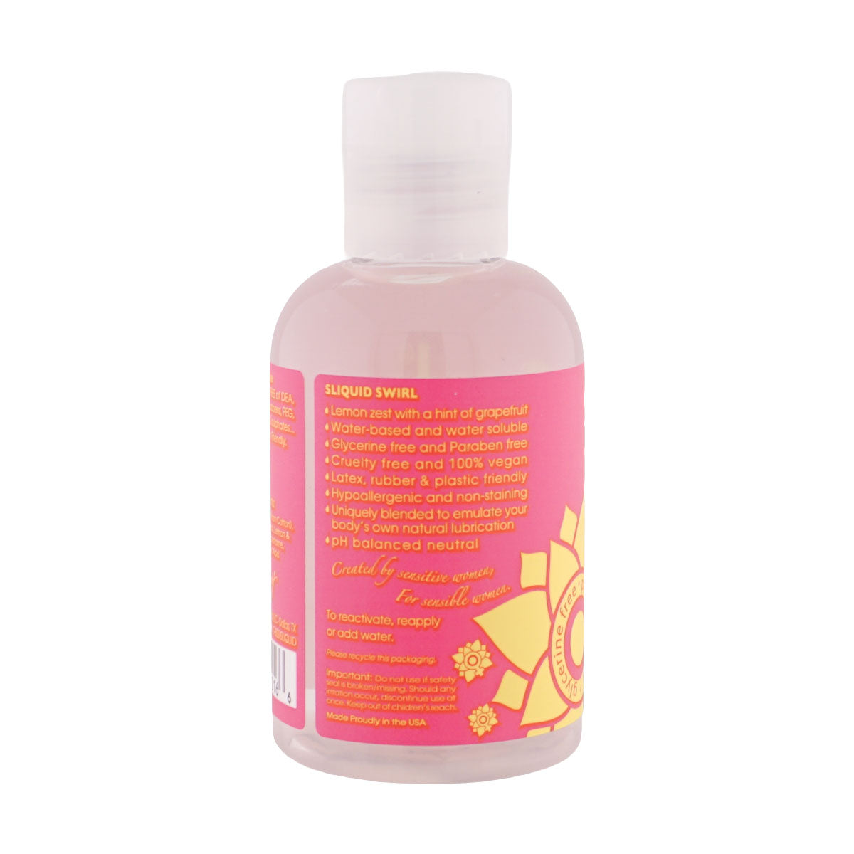 Sliquid Naturals Swirl Pink Lemonade – Vegan Friendly Flavored Lubricant 125ml > Lube > Flavoured
