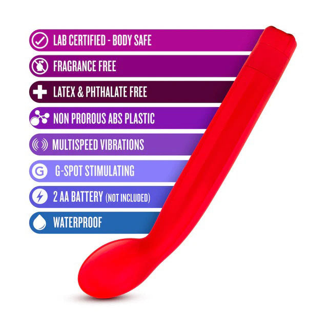Sexy Things G Slim Red G Spot Stimulator 7 Inches Vibrators - G Spot