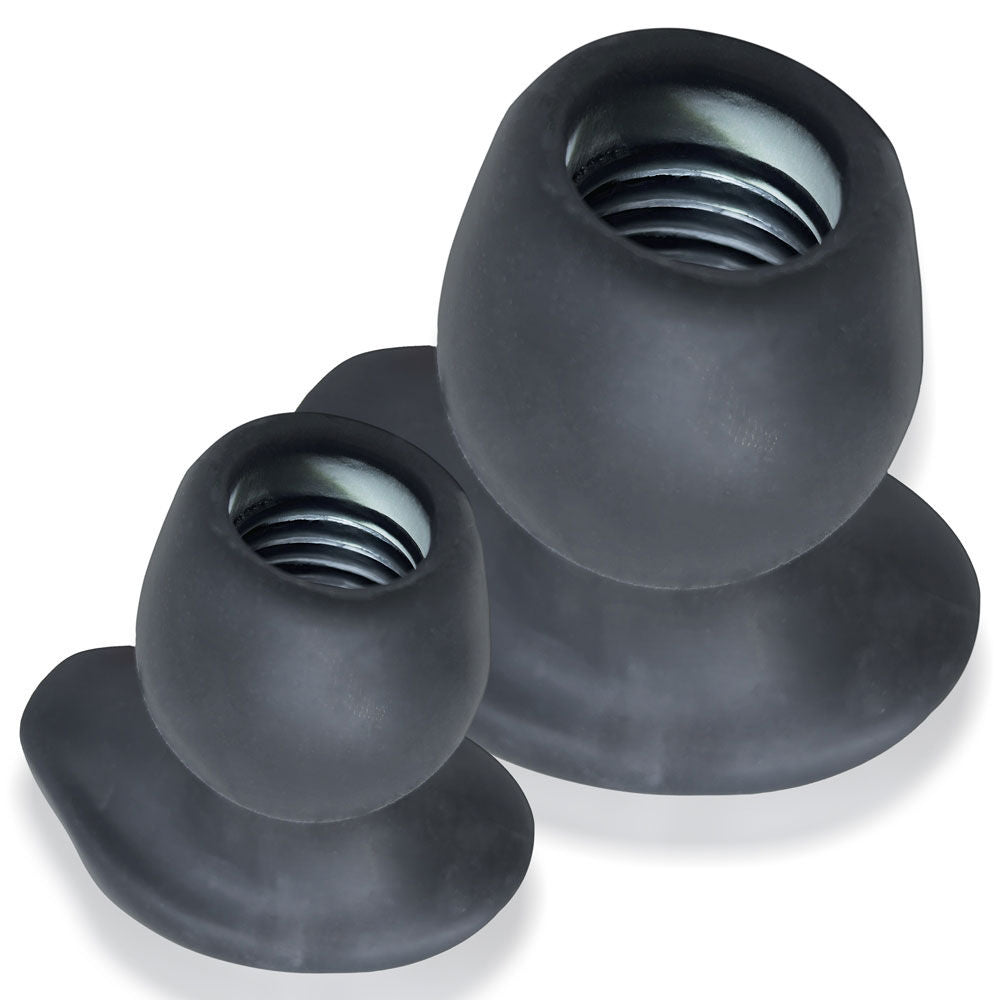 Morph Hole 2 - Large - Black Ice Butt Plugs - Hollow