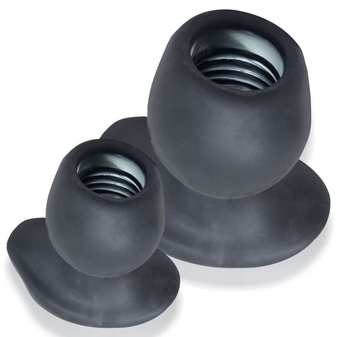 Morph Hole 2 - Large - Black Ice Butt Plugs - Hollow