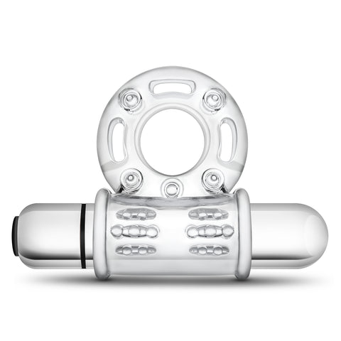 Stay Hard 10 Function Vibrating Bull Ring – Clear Vibrating Cock Ring > Cock Ring > Vibrating