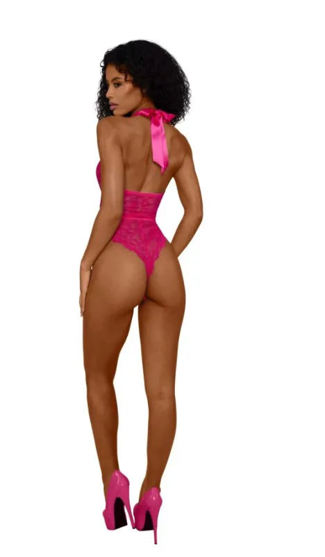 Tiana Lace Teddy With Satin Tie – Lingerie > Clothes > Teddies