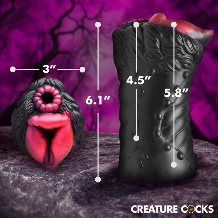 Savage She-Wolf Silicone Stroker for Adult Male Pleasure Brown Strokers - Fantasy